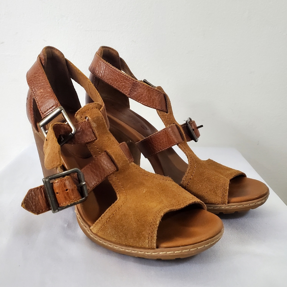 Timberland Earthkeepers Leather Heeled Sandals